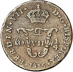 Large Obverse for 1 Quarto 1815 coin