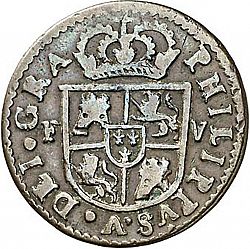 Large Obverse for 1 Seisenio 1709 coin