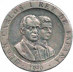 Large Obverse for 200 Pesetas 1990 coin