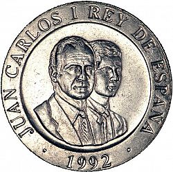 Large Obverse for 200 Pesetas 1992 coin