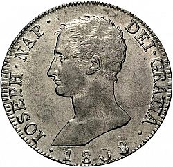 Large Obverse for 20 Reales 1808 coin