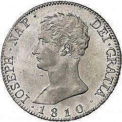 Large Obverse for 20 Reales 1810 coin