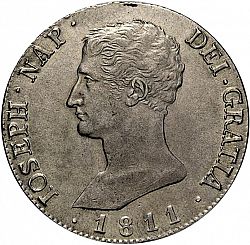 Large Obverse for 20 Reales 1811 coin