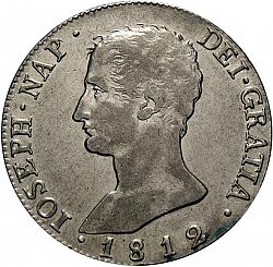 Large Obverse for 20 Reales 1812 coin