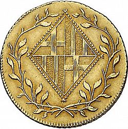 Large Obverse for 20 Pesetas 1813 coin