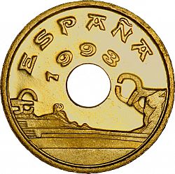 Large Obverse for 25 Pesetas 1993 coin
