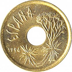 Large Obverse for 25 Pesetas 1994 coin