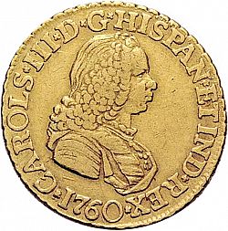 Large Obverse for 2 Escudos 1760 coin