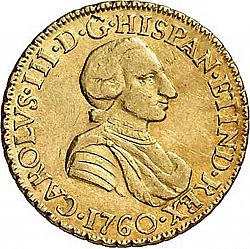 Large Obverse for 2 Escudos 1760 coin