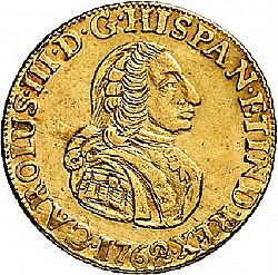 Large Obverse for 2 Escudos 1762 coin