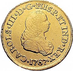 Large Obverse for 2 Escudos 1767 coin