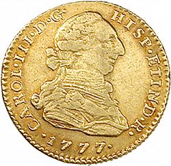 Large Obverse for 2 Escudos 1777 coin