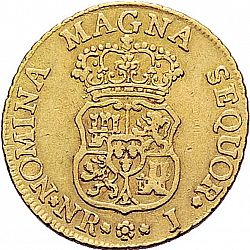 Large Reverse for 2 Escudos 1760 coin