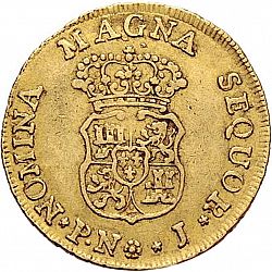 Large Reverse for 2 Escudos 1763 coin