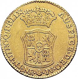 Large Reverse for 2 Escudos 1765 coin
