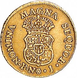 Large Reverse for 2 Escudos 1769 coin