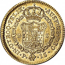 Large Reverse for 2 Escudos 1772 coin