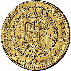 Large Reverse for 2 Escudos 1773 coin
