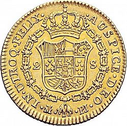 Large Reverse for 2 Escudos 1775 coin