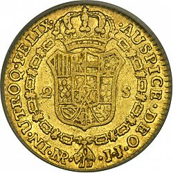 Large Reverse for 2 Escudos 1778 coin