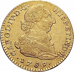 Large Obverse for 2 Escudos 1789 coin