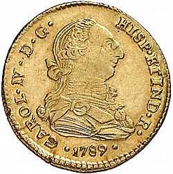 Large Obverse for 2 Escudos 1789 coin