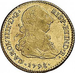 Large Obverse for 2 Escudos 1798 coin