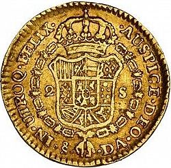 Large Reverse for 2 Escudos 1793 coin