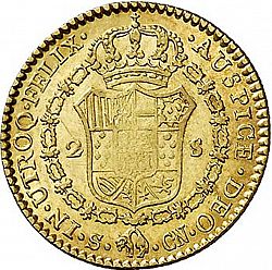 Large Reverse for 2 Escudos 1800 coin