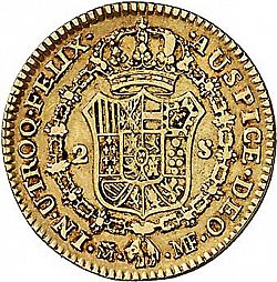 Large Reverse for 2 Escudos 1801 coin