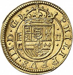 Large Obverse for 2 Escudos 1610 coin