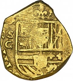 Large Obverse for 2 Escudos 1619 coin