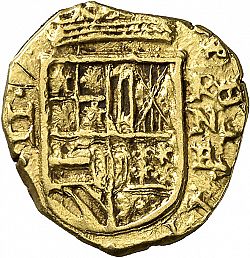 Large Obverse for 2 Escudos 1627 coin