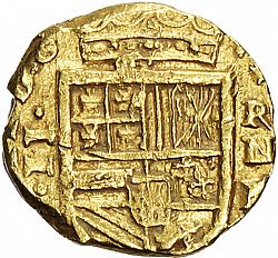 Large Obverse for 2 Escudos 1628 coin