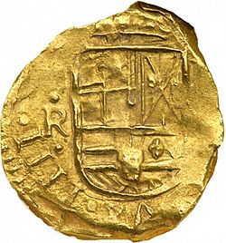 Large Obverse for 2 Escudos 1654 coin