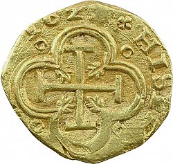 Large Reverse for 2 Escudos 1625 coin