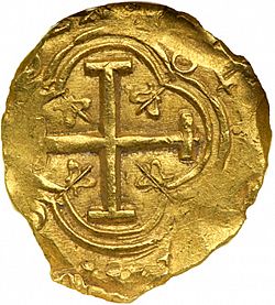 Large Reverse for 2 Escudos 1654 coin
