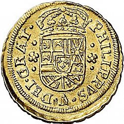 Large Obverse for 2 Escudos 1703 coin