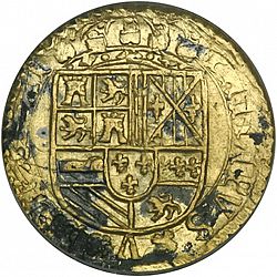 Large Obverse for 2 Escudos 1707 coin