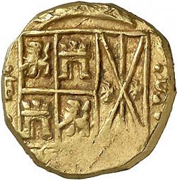 Large Obverse for 2 Escudos 1729 coin