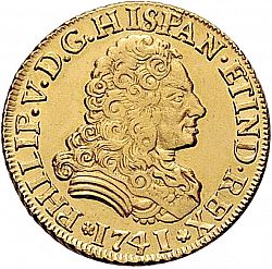 Large Obverse for 2 Escudos 1741 coin