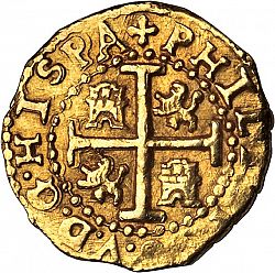Large Reverse for 2 Escudos 1701 coin