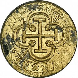Large Reverse for 2 Escudos 1707 coin