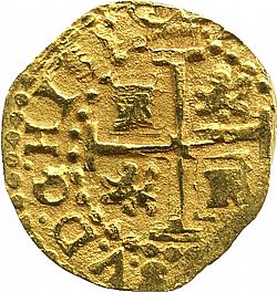 Large Reverse for 2 Escudos 1708 coin