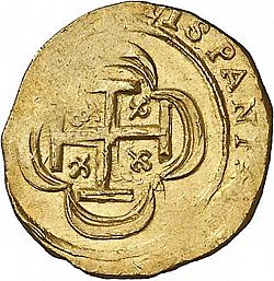 Large Reverse for 2 Escudos 1714 coin
