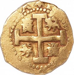 Large Reverse for 2 Escudos 1721 coin