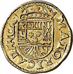 Large Reverse for 2 Escudos 1726 coin