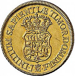 Large Reverse for 2 Escudos 1734 coin