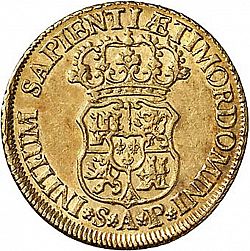 Large Reverse for 2 Escudos 1736 coin