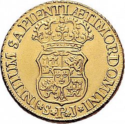 Large Reverse for 2 Escudos 1741 coin